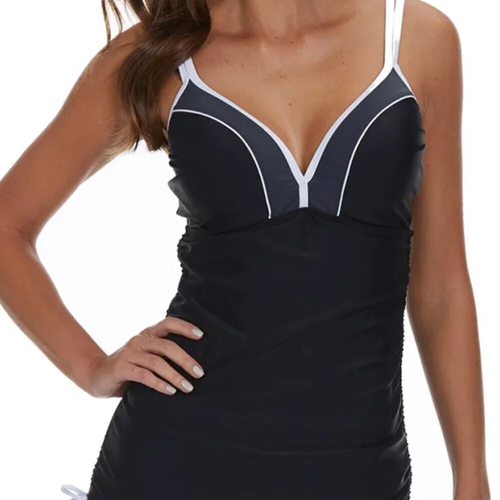 NWOT Free Country Swim Tankini Top Size Small (4/6)‎